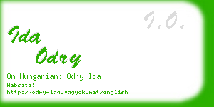 ida odry business card